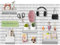 Sibosen Kit de 42 tableros perforados, incluye 6 tableros de clavijas de 28 x 28 cm y ganchos de accesorios, organizador de pared de plástico para oficina, sala de manualidades, organizador de tablero