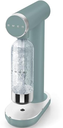 Smeg SKC01EGM Soda Maker, rutschfeste Füße, platzsparendes Design, 800 ml, Smaragdgrün