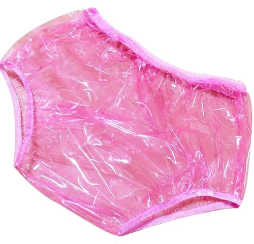 BDXZJ Hohe Taille Erwachsene Pull On Plastikhosen Weich Und Bequem Waschbar Und Wiederverwendbar PVC Inkontinenz-Schlupfhose Für Erwachsene, wasserdichte Windel 4XL