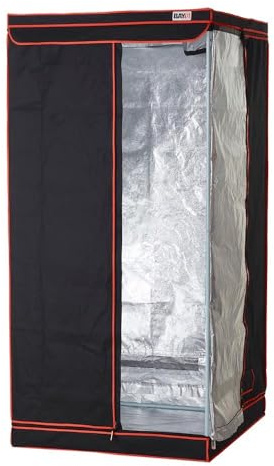 BAY6 Grow Tent 1.0m x 1.0m x 2.0m | Tall Indoor Grow Tent with 95% Reflective Mylar | Lightproof Design | Heavy Duty Metal Frame