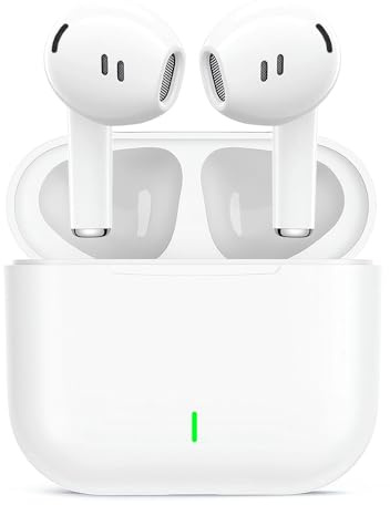 Wireless Earbuds, Bluetooth 5.4 Headphones In Ear with Charging Case, 48H Playtime Bluetooth Earphones with ENC Noise Cancelling Mic, IPX8 Waterproof Sports Wireless Headphones for iPhone/Samsung/iOS
