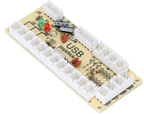 Yechiry Controller di Gioco Encoder USB Ritardo Pulsante Joystick Compatto per Progetti retrò PC e (#1)