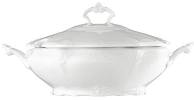 Hutschenreuther Baronesse Schüssel mit Deckel Weiss