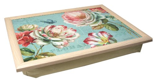 Creative Tops LT3017 Romantic Garden Laptray BEANBAG Cushion Lap Tray, Multi-colour