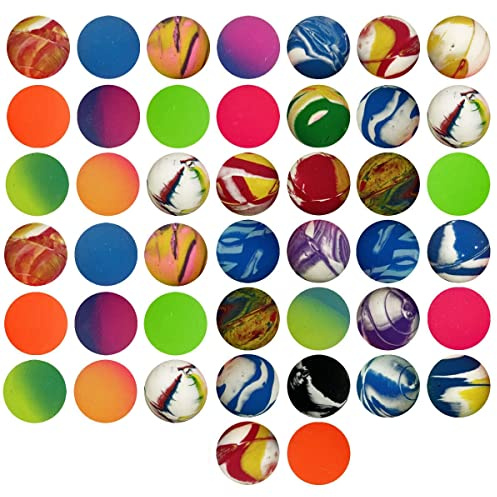 30pk Bouncy Balls for Kids Party Bags 27mm Rubber Ball Goody Bag Fillers for Kids Boys Toys – Bouncing Balls Prizes Unisex Birthday Games - School Rewards
