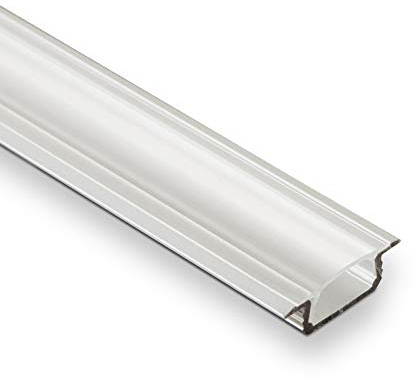 5 Stück SO-TECH® LED Profil-44 Einlassprofil 2000 x 22 mm mit klarer Abdeckung