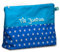 Waschtasche Sterne mit Namen, Kosmetiktäschchen personalisiert, Waschbeutel, Kinderbeutel, Reisebeutel, Kosmetiktasche Kinder (1012_29 Kobalt blau)