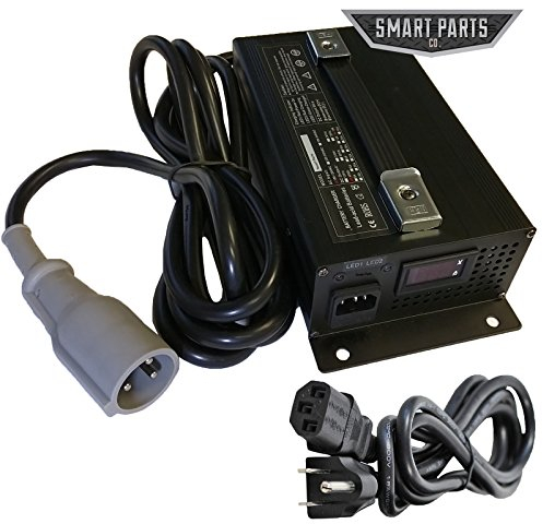 48V 15 Amp Golf Cart Battery Charger Club Car 3 Pin Connector, 48 Volt LED