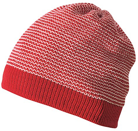 Disana Baby/Kinder Beanie Bio-Merinoschurwolle, Rot-Rose, Gr. 01 (42-46 cm)