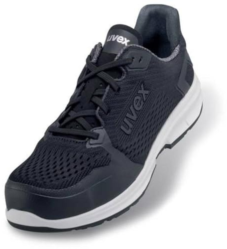 Uvex 1 Sport gelochter Halbschuh, Sicherheitsschuhe S1 SRC, Arbeitsschuhe für Damen & Herren, Schwarz