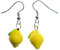 Miniblings Zitronen Party Ohrringe - Handmade Modeschmuck I Sommer Ferien Urlaub gelb - Ohrhänger Ohrschmuck versilbert