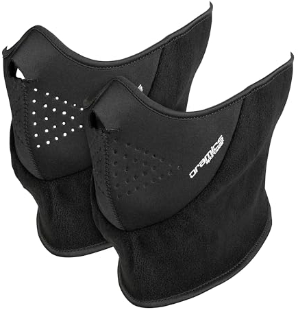 Oramics Sport - 2-er Set UNIVERSALE Thermo-Gesichtsmaske - Sturmhaube, Nackenwärmer und Halstuch in Einem - Kälteschutz für Ski, Quad, Snowboard, Fahrrad, Motorrad