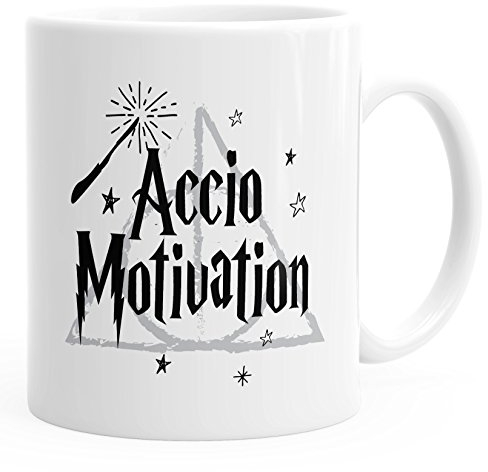 MoonWorks Spruch-Tasse Accio Motivation Kaffeetasse Teetasse Keramiktasse weiß Unisize