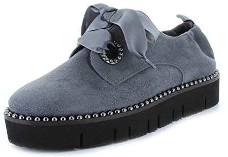 Kennel und Schmenger Schuhmanufaktur Damen Schnürer Malu XXL 81 10330.499 Velour grau (Basalt) 6 UK