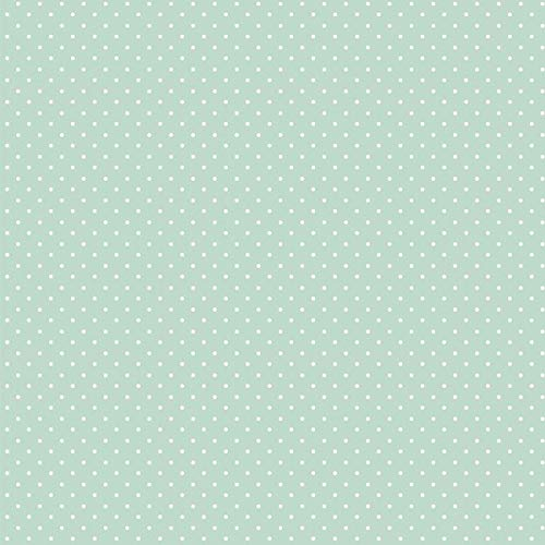 babrause® Baumwollstoff Pünktchen Mint Webware Meterware Popeline OEKOTEX 150cm breit - Ab 0,5 Meter