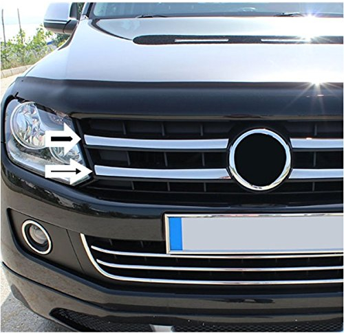 KS1211 - Edelstahl, Kühlergrill Leiste Geeignet für VW Amarok (2H) ab 2010->