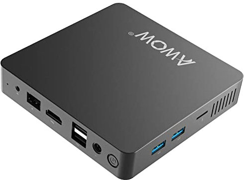 AWOW Mini PC Windows 10 Pro 6 GB RAM 64 GB SSD, Mini Desktop Computer Celeron N3350 CPU (Up to 2.4 GHz), Micro Computer TX33 Micro PC Support M.2 SATA SSD/Dual Wi-Fi /BT4.2 /HDMI/VGA