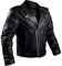 Giacca in pelle da moto, sportiva, stile Brando, da uomo, colore: nero, taglia L