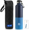 FEIJIAN Gourde Isotherme - Bouteille Isotherme - 750ml/ 1L - Gourde Inox Bouche Standard - Bouteille Sport Étanche - Enfant sans BPA, Cadeau pour les Sportifs