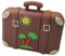 Ulticool - Koffer 64 GB USB - Retro Vintage Stil - 3.0 Hohe Geschwindigkeit Flash Pen Drive Travel Holiday Suitcase - Speicherstick - Original - Memory Stick - Reisekoffer Reise - Braun Grün Gelb