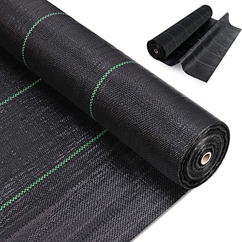 jxgzyy 2x100M Weed Control Membrane Heavy Duty Weed Control Fabric Membrane Garden Weed Barrier Ground Cover Membrane Weed Suppressant Fabric Membrane For Driveway Patio Garden Landscape