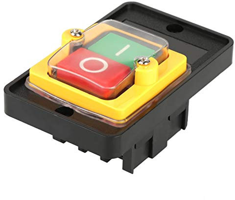 Interruttore a pulsante, interruttore, 2 posizioni 10A nero Tipo di istantaneo autobloccante Metallo Plastica per 2 pulsanti Controllo macchine utensili