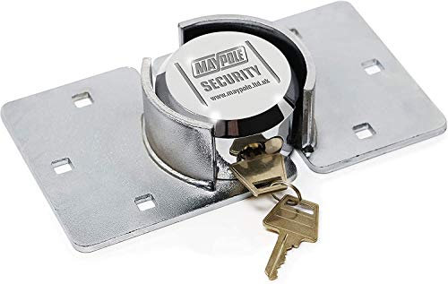 Netagon Maypole Added Security Heavy Duty Van Door Lock Complete with Chrome Hasp, Fixing Bolts and 2 Keys | Newest Model