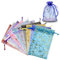 Pinsheng 100 Stück Organzasäckchen, 10x15 cm Sortierte Farbe Organza Geschenkbeutel Organzabeutel mit Zugband Schmuckbeutel Hochzeit Säckchen