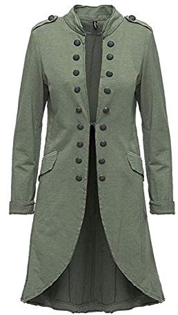 Fashion You Want Damen Blazer Damenjacke Admiral Jacke Military Army Style Lang S -XXL XXXL 4XL 5XL (as3, Alpha, 3X_l, Regular, Regular, Khaki)