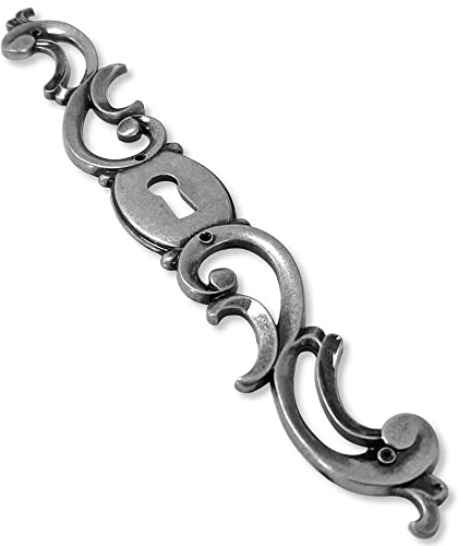cyclingcolors entrée de clé coq main droite argenté zamak vieux fer vintage rustique antique meuble ancien porte clef tiroir
