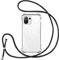 Vauki handyband für Xiaomi 11 Lite 4G/5G/NE hülle mit Band Handyhülle Silikon Transparent zum Umhängen Stoßfest mit Kordel Necklace Schnur TPU Bumper Case für Xiaomi 11 Lite