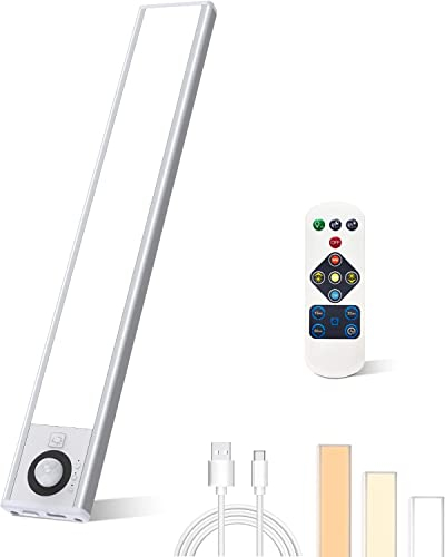 Laliled Unterbauleuchte mit Bewegungssensor 86 LEDs,30cm Kabellos Schrankbeleuchtung Küche USB Wiederaufladbar 2000mAh Schrankleuchten Unterschrank Beleuchtung für Küche,Treppe,Kleiderschrank