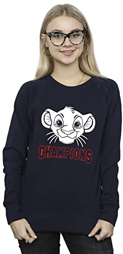Disney Women's The Lion King Simba Face Champion Sweatshirt