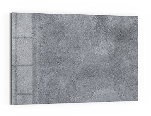 DEQORI Glas-Magnettafel | 90x60 cm groß | Motiv Betonstruktur im Detail | Memo-Board aus Glas | Magnetboard inkl. Magnete, Stift & Tuch für Küche & Büro | Tafel magnetisch & beschreibbar