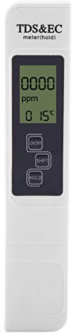 tds messgerät,ppm messgerät Wasser,Wasserqualitätstest Meter,Wasserqualität Tester Multifunktionales digitales LCD Wassertester Temperatur TDS EC Messgerät für Getränkegetränke