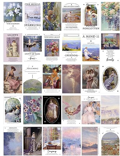 ZPPLD 30 Postkarten,Postkarte Retro,Postkarten Set,Postkarten Vintage,Klassische Postkarte,Geeignet für Freunde, Verwandte und Kinder als Geschenk (D)