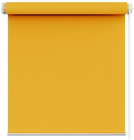 Thermorollo ohne Bohren 30 x 50 cm Tag-Nacht-Rollo ohne Bohren, Verdunklungsrollo/Springrollo, Verdunkelungsrollo Klemmrollo Thermorollo, für Alle Türen und Fenster, Orange