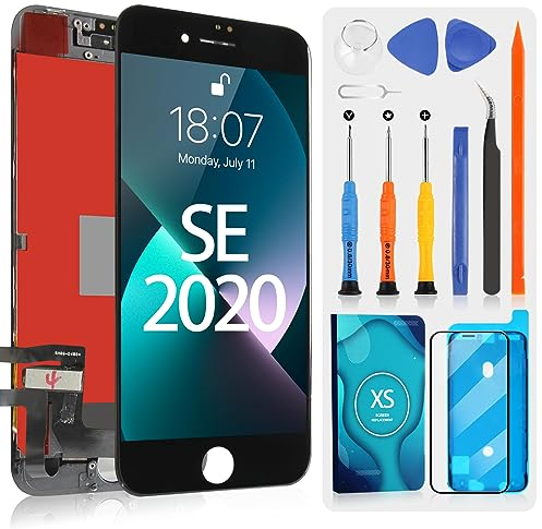 LCD Bildschirm für iPhone 8 und iPhone SE (2020) LCD Display Digitizer Touch Bildschirm Assembly mit Reparatur Kit A1863, A1905, A1906, A2275, A2298, A2296