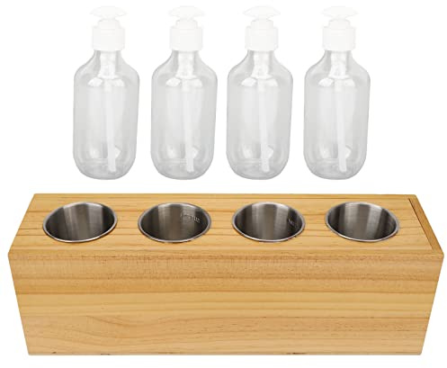 Chauffe-huile électrique pour huiles de massage, 4 bouteilles à température constante, chauffage rapide, chauffe-lotion détachable, fonctionnement facile