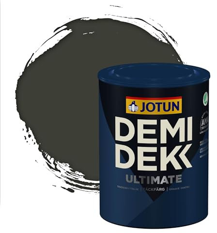 Jotun - Peinture Bois, Lasure Opaque pour Extérieur et Intérieur Satinée - DEMI DEKK CLEAN TECH - RAL 6015 - Olive Noir - 0,75L
