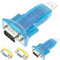 DAOKAI 2 pcs USB to RS232 Adapter USB 2.0 to Serial DB9 Male Converter Adapter with DB9 Female to Female Adapter for Windows 7/8/10/XP/Vista