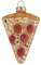 Salami Pizza Pizzeria Essen Weihnachtsbaumkugel Glas Christbaumschmuck Weihnacht