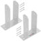 KOTARBAU® Lot de 2 supports de poteau de 70 mm TT en acier galvanisé à chaud, à cheviller, ancrage à béton, douille de sol en métal, pour poteaux de clôture en bois carrés