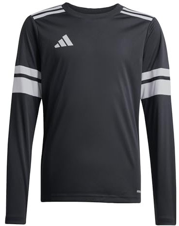 adidas Unisex Kids SQUADRA25 Jersey Long Sleeve Kids, Black/White, 13-14 Years
