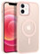 GaoBao für iPhone 12 Hülle, iPhone 12 Pro Hülle [Kompatibel mit MagSafe] Durchscheinende Matte Magnetische Stoßfeste Anti-Fingerabdruck Schutzhülle, Handyhülle iPhone 12/iPhone 12 Pro, Rosa