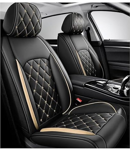 BeRFLo Full Set Auto Sitzbezüge für op𝙚l Agila Hatchback(2000-2007),Leder, wasserdicht, modisch und neu, die Beste Wahl für Ihr Auto