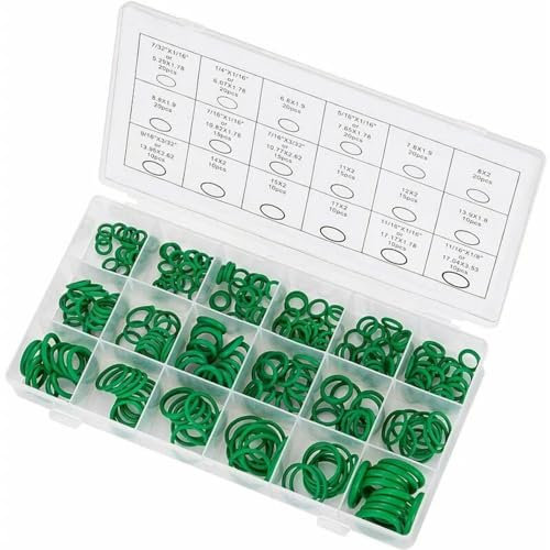270PCS Joints Toriques Kit 18 Taille Joints de Rechange Hydraulique Climatisation Bonne Étanchéité Sur Des Raccords d'arrosage Pour Porte, Fenêtre, Electroménagers, Roulement, Pompe réparation