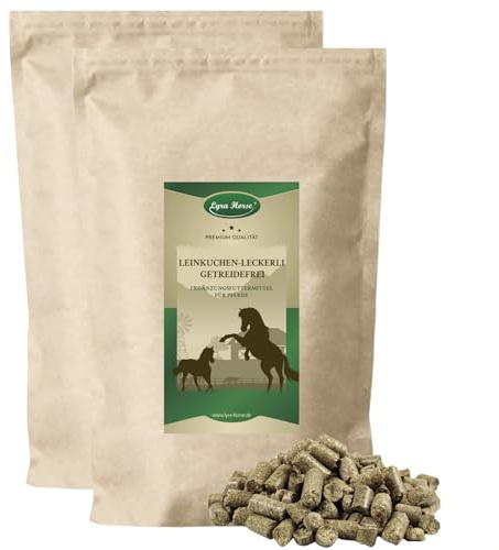 Lyra Horse® 10 kg friandises au tourteau de Lin sans céréales, pour Chevaux