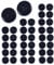 Gothic Rebel 20 Pack Black And White Leak Proof Contact Lens Cases