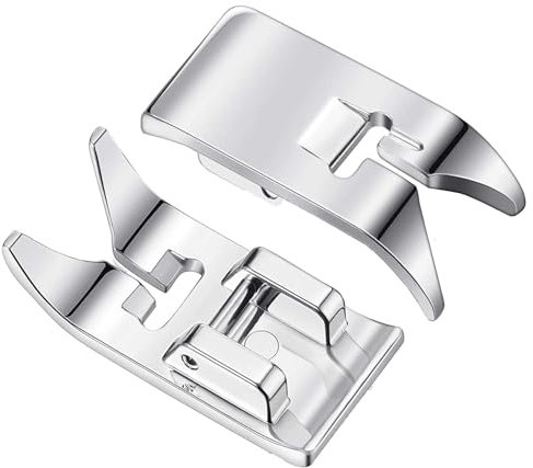 TECHZOCO Prensatela Máquina Coser, Pie de Prensa Coser, Pie para Máquina Coser, Pie de Costura, prensatela Universal, Compatible con Máquinas Alfa, Singer, Brother, Janome, Elna, Juki, Puntada Recta